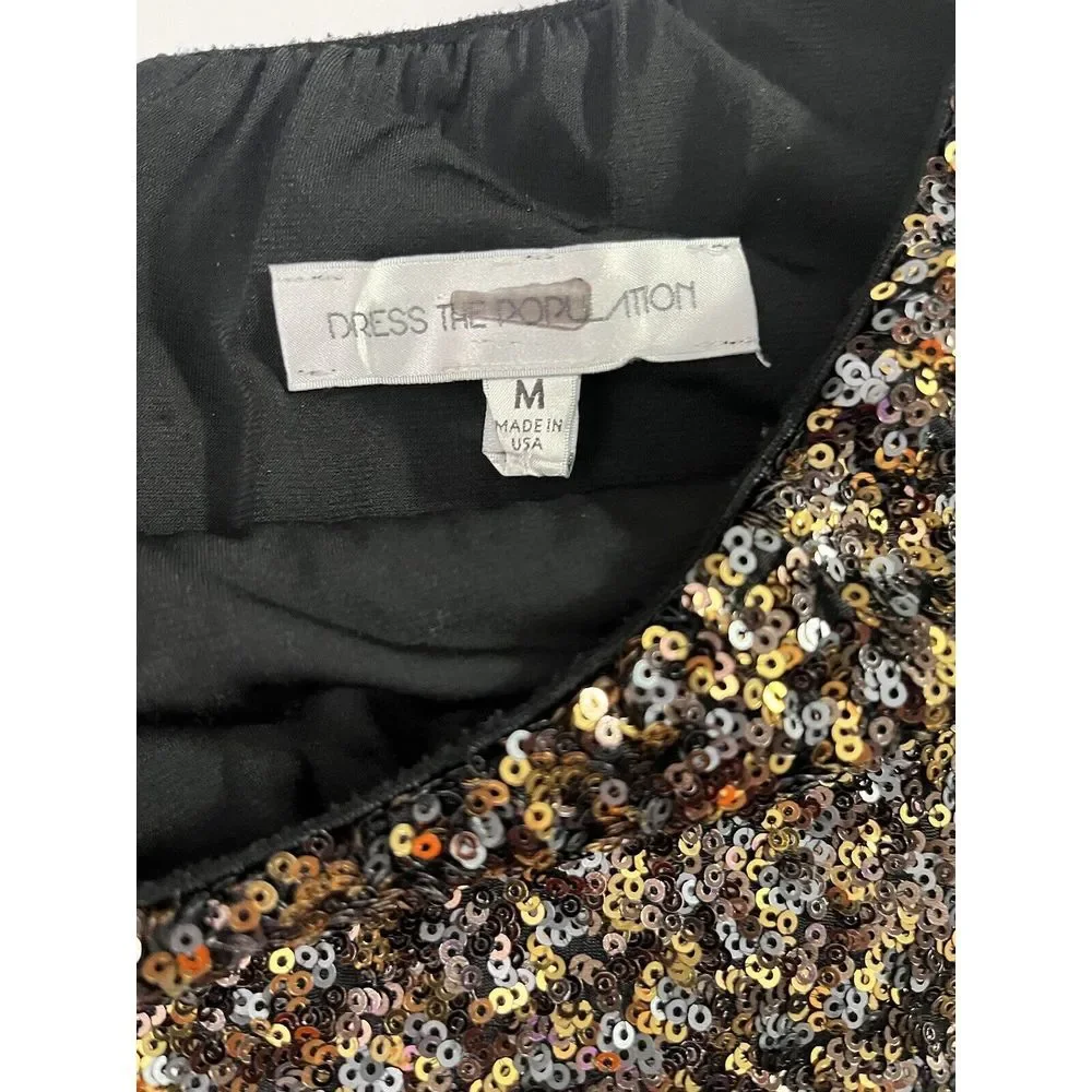 Dress The Population Sequin Sheath‎ Dress Medium - Picture 15 of 15